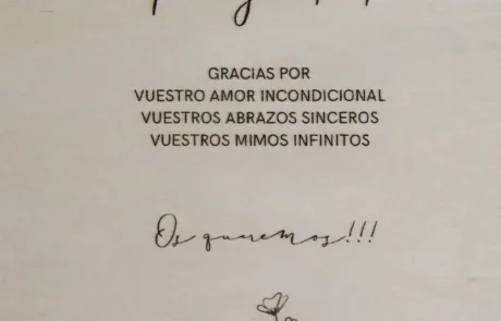 Cuadro Padres Dedicatoria