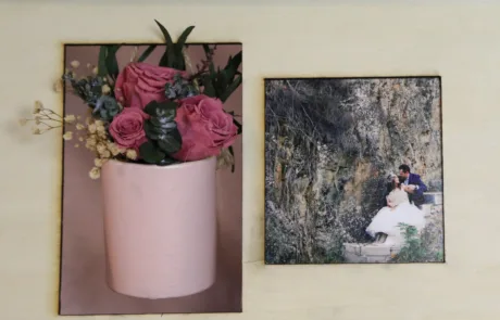 Cuadro de Novios con Rosas