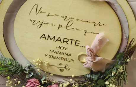 Bastidor Portalianzas con dedicatoria