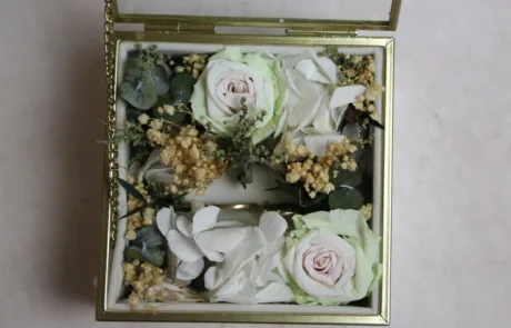 Porta Alianzas White Garden variedad de flores