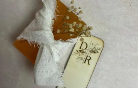 Jabón para invitados White Garden Presentacion